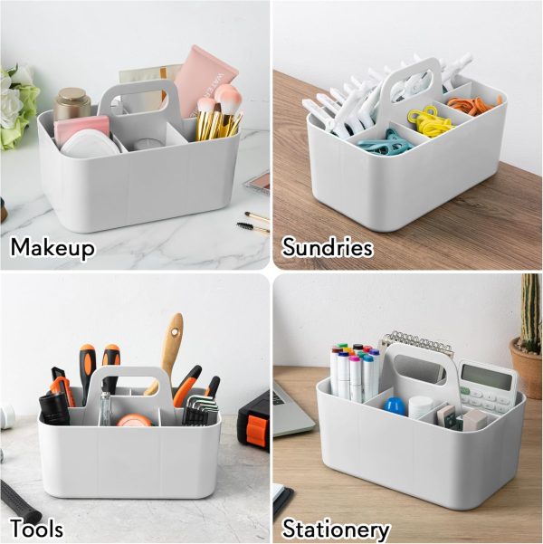 Tiawudi Plastic Rectangle Caddy Organizer Office Storage-4