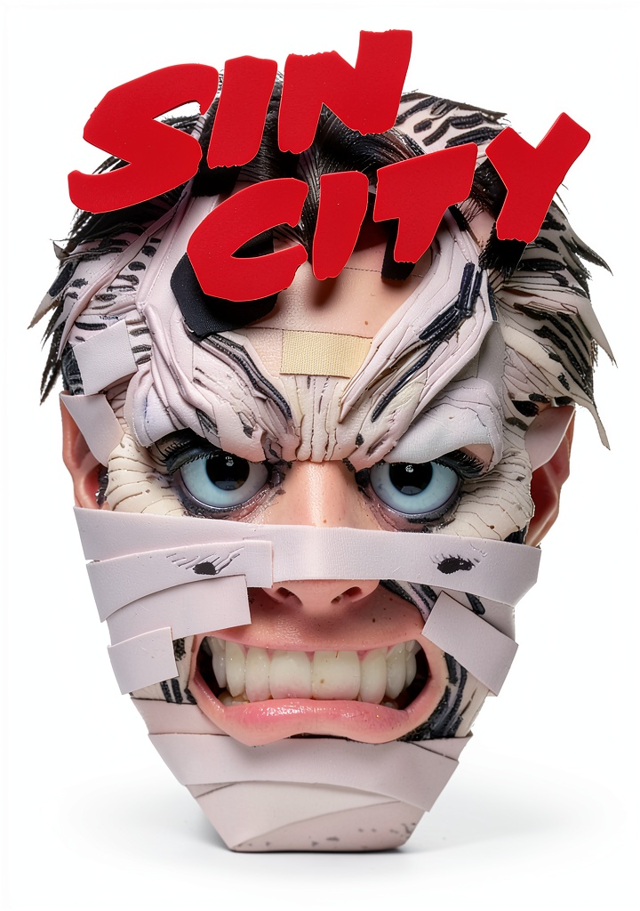 Sin City graphic novel displayed on a Kindle device