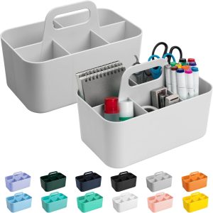 Tiawudi Plastic Rectangle Caddy Organizer Office Storage-0