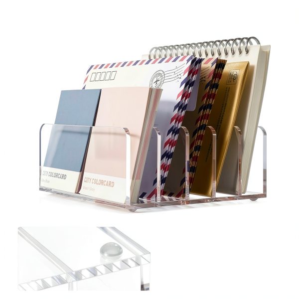 Acrylic Mail Organizer BEYGORM Desk Clear-4
