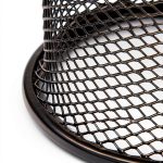 HSYMQ Steel Mesh Pen Holder Desk Organizer Double Rim Industrial-0