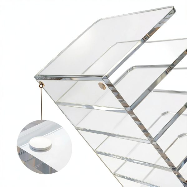 Acrylic Mail Organizer BEYGORM Clear Tabletop-2