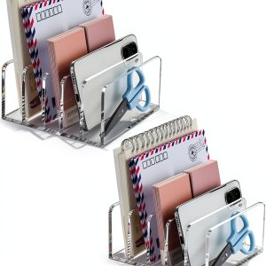 Acrylic Mail Organizer BEYGORM Desk Clear-0