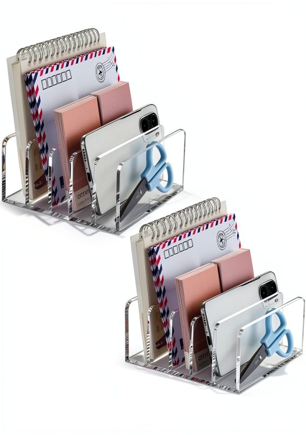 Acrylic Mail Organizer BEYGORM Desk Clear-0