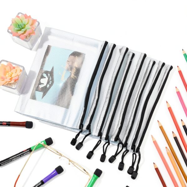 Jetec Plastic Storage Bags Black Zipper Organizer-4