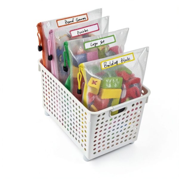 Zipper Pouches by Umriox Multicolored 24pcs A3 A4 PVC Organizer-2